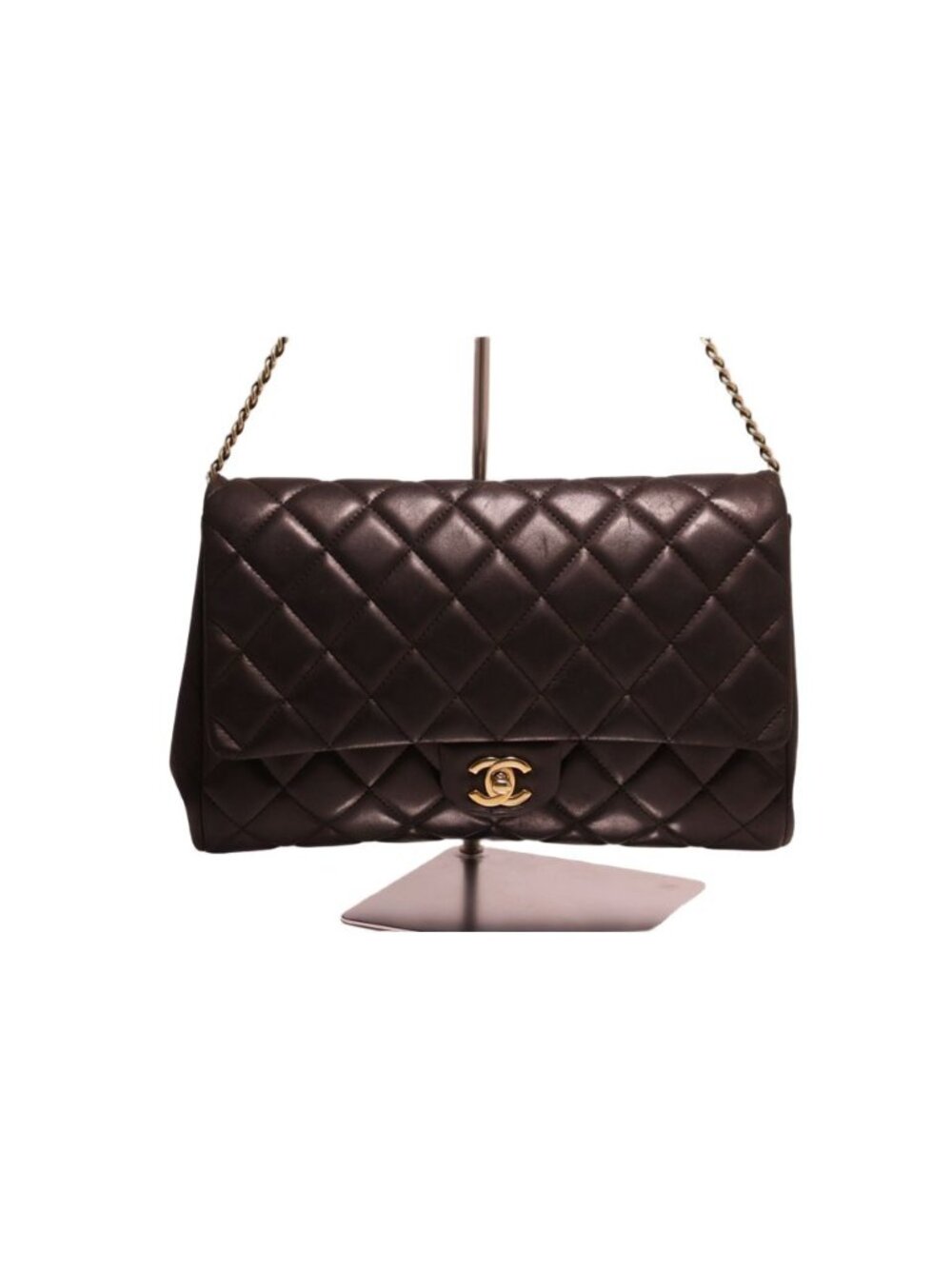 Chanel Quilted Lambskin Chain Shoulder Bag